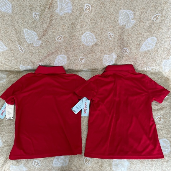 Cat & Jack Kids’ Performance Short Sleeve Uniform Polo Shirts Size Medium - Picture 2 of 4